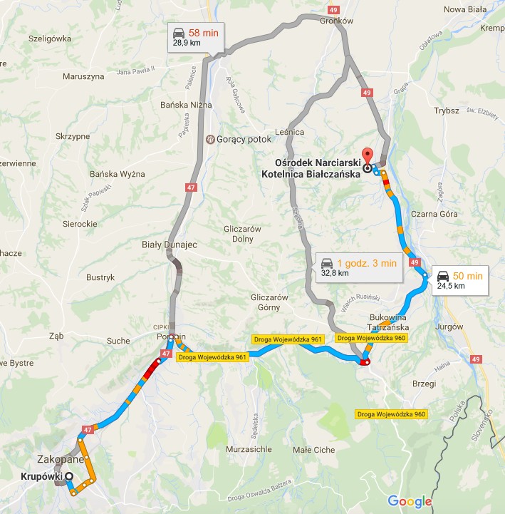 Trasa Zakopane – Kotelnica