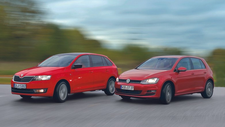 Porównanie kompaktów: Skoda Rapid wyzywa na pojedynek Volkswagena Golfa