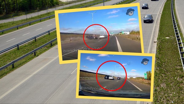 Niebezpieczne manewry na S2. Trzy auta rozbite w kilka sekund [WIDEO]