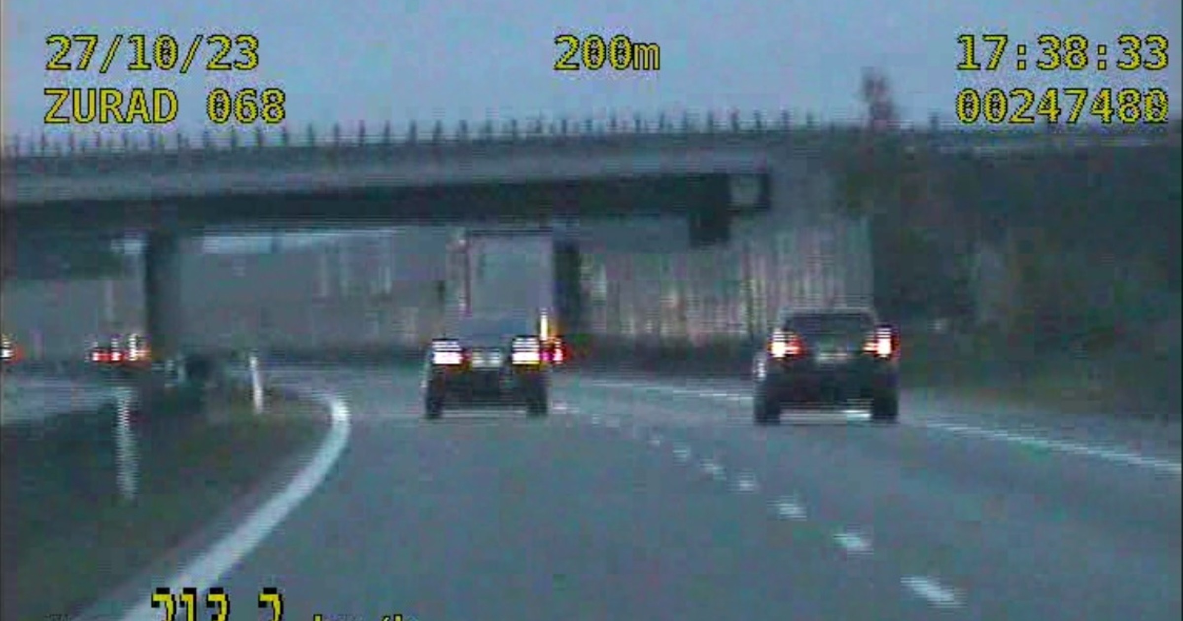 21-latek stracił prawo jazdy za piractwo drogowe na A1
