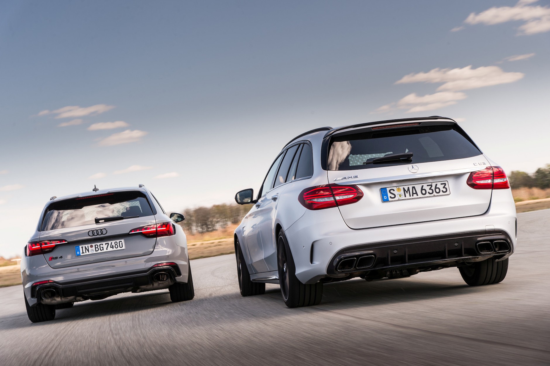 Audi RS 4 Avant kontra Mercedes-AMG C 63 T