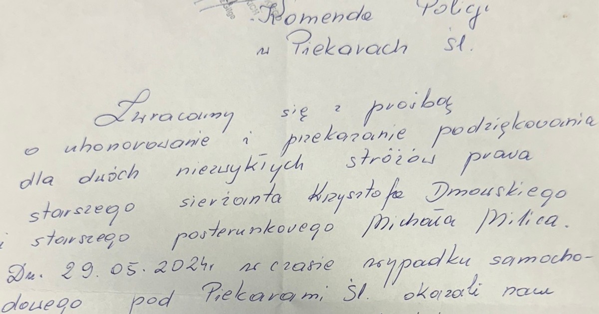 Dostali mandat, ale i tak podziękowali policjantom