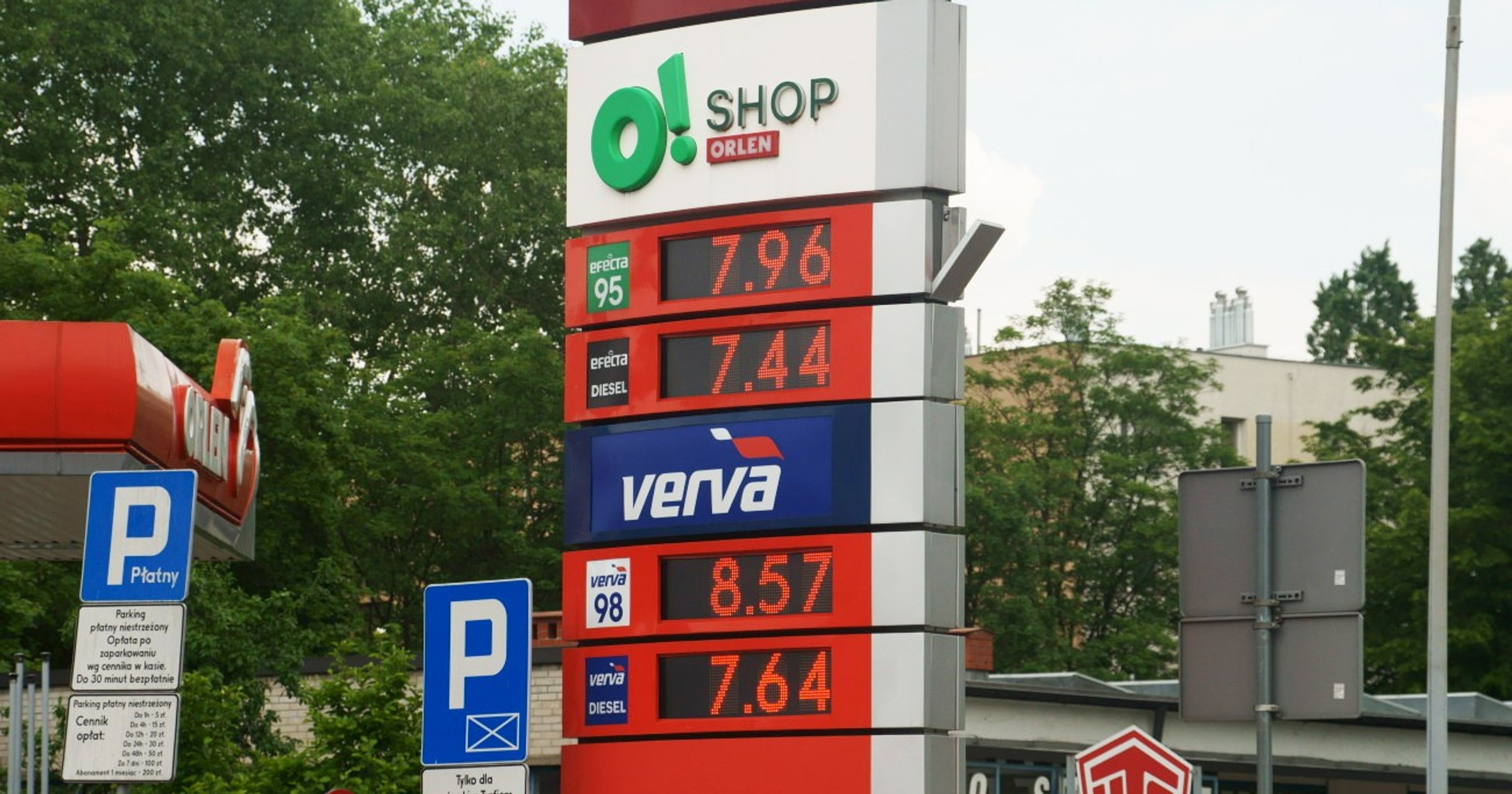 Ceny paliw na stacjach w Warszawie (7.06.2022)