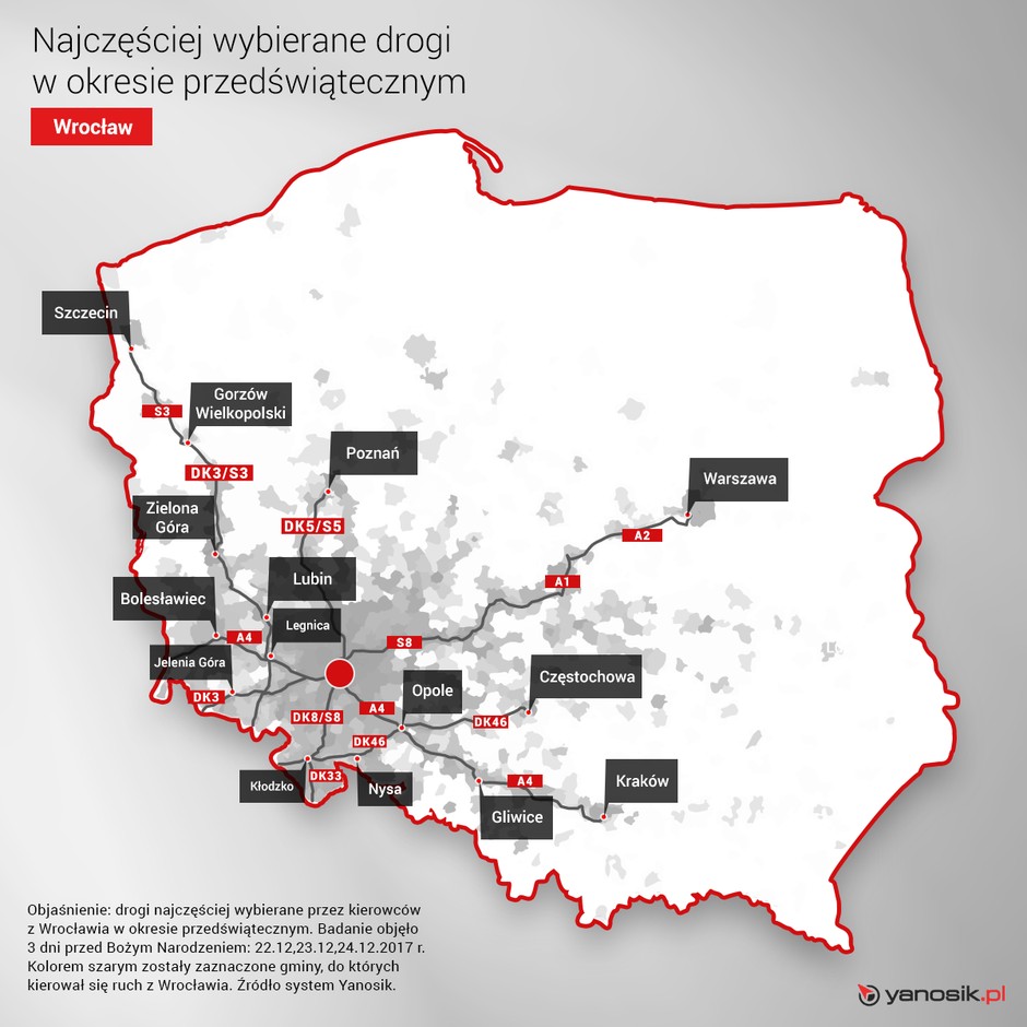 Wroclaw ruch przedswiateczny