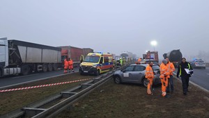 Wielki karambol na drodze S5. W gęstej mgle zderzyły się 22 pojazdy
