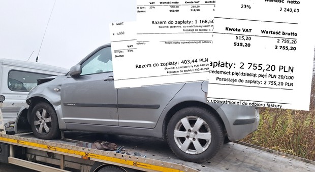 Poszkodowana w wypadku przyjęła pomoc i auto zastępcze od prywatnej firmy. Potem zalały ją faktury