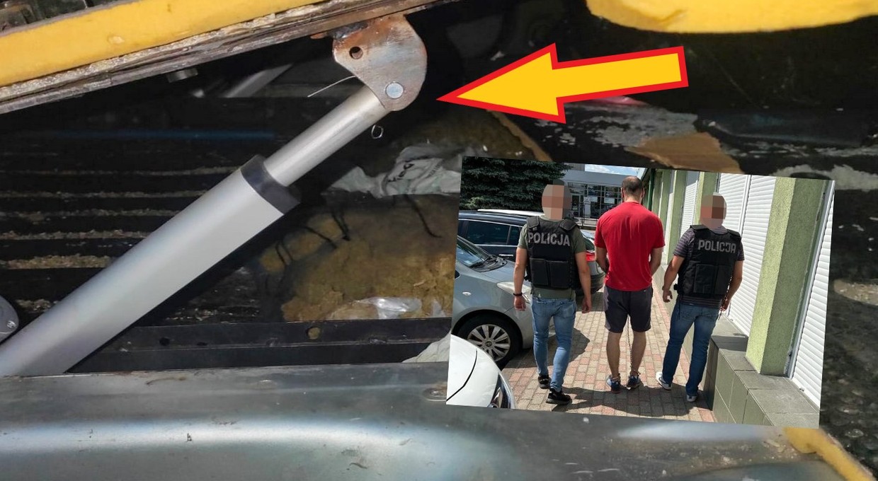 Policjanci odkryli tajną skrytkę w busie. Zawartość jeszcze bardziej ich zainteresowała [WIDEO]