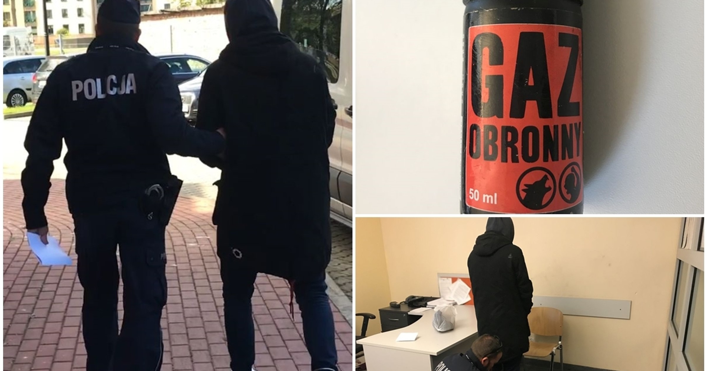 31-latek uciekał przed policją i użył gazu