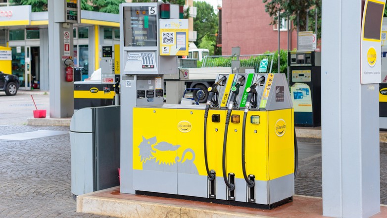 Stacja paliw Eni we Włoszech