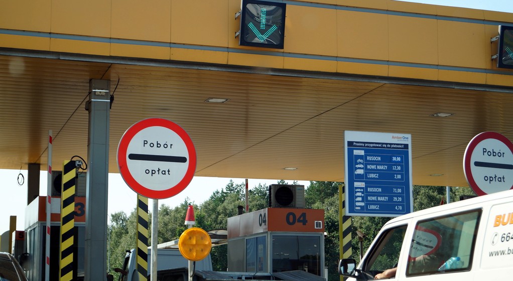 Bramki poboru opłat na autostradzie