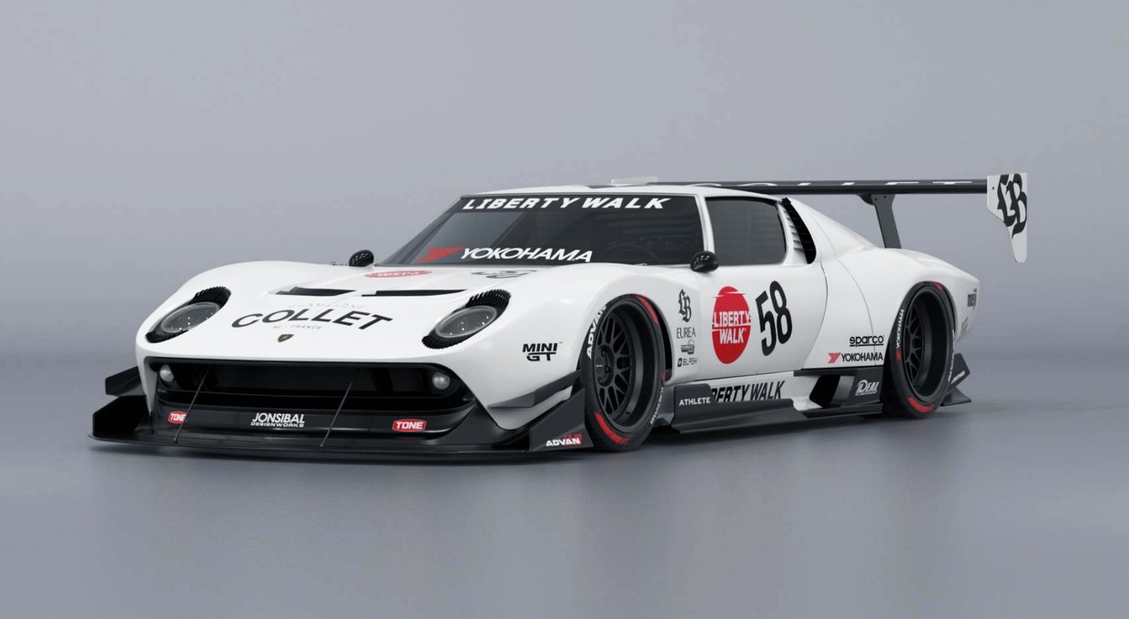 Liberty Walk wzięło na warsztat włoską legendę. Lamborghini Miura dostała ekstremalny bodykit