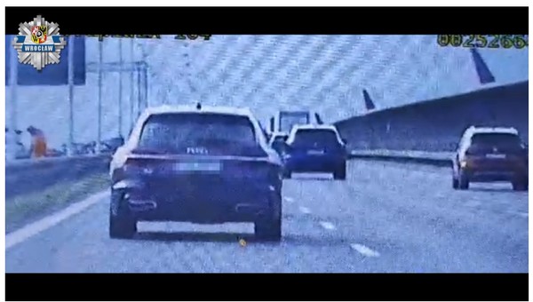 Jechała "na zderzaku" z prędkością 173 km na godz. O krok od tragedii na A8 [WIDEO]