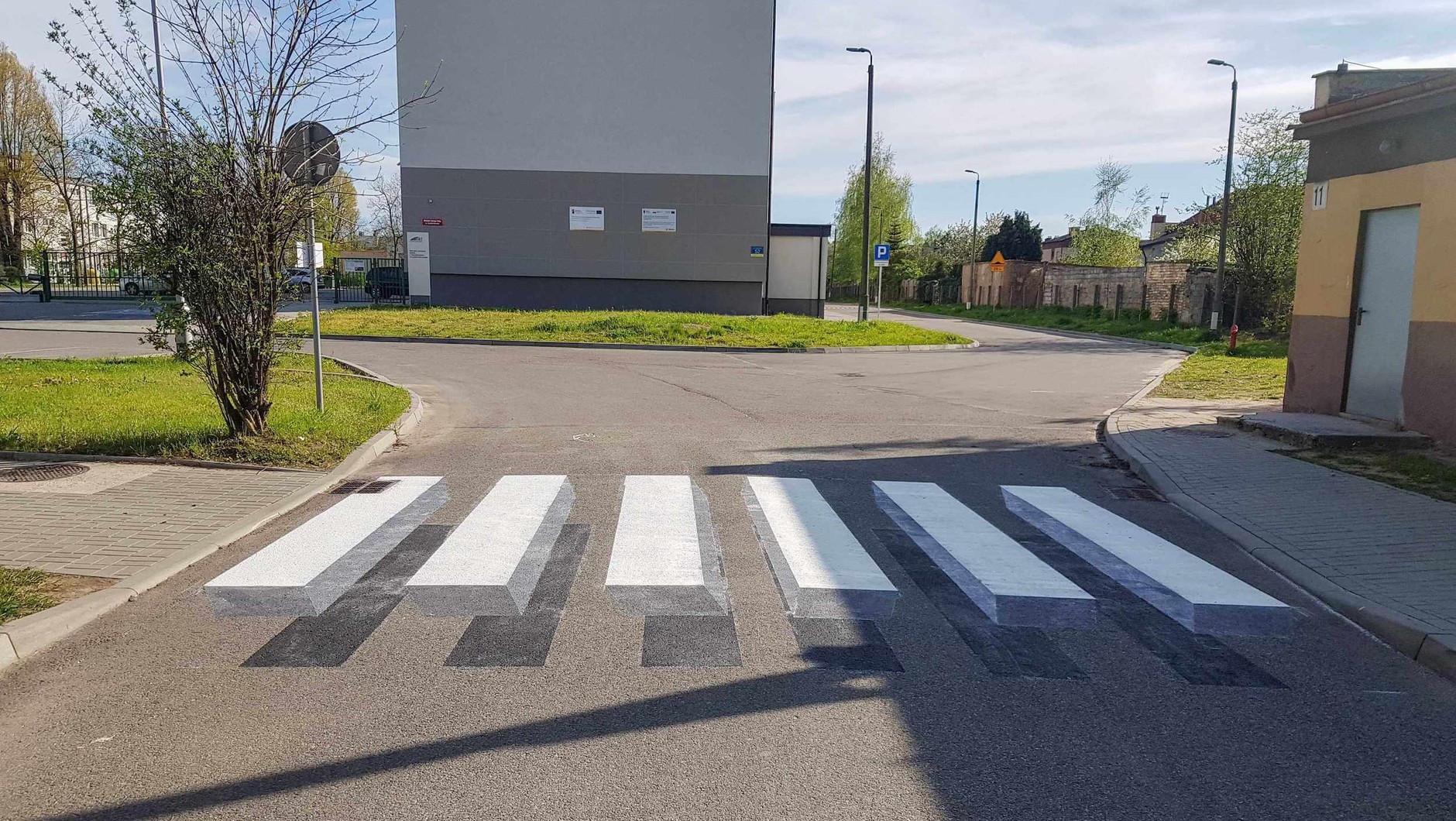 Trójwymiarowe przejście dla pieszych w Częstochowie