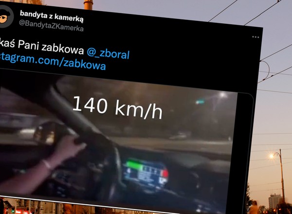 Zamieniła centrum Warszawy w autostradę. I jeszcze pochwaliła się tym w sieci [Wideo]