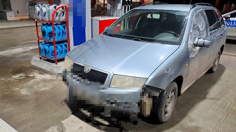 Auto zostało zatrzymane we wsi Baniocha