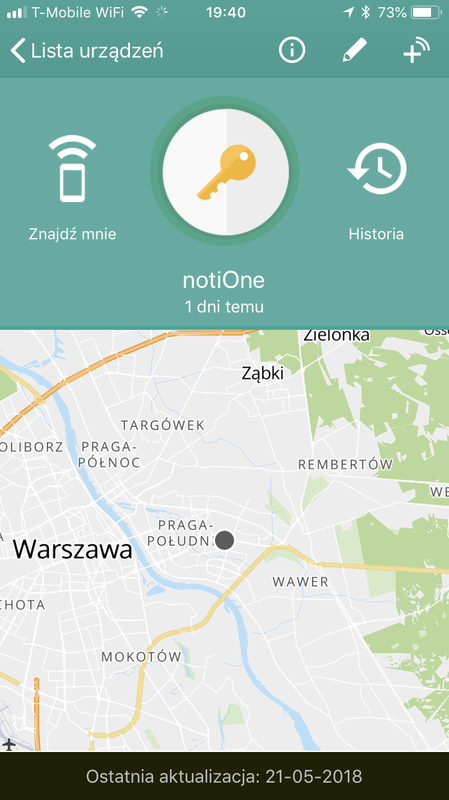 notiOne - lokalizator
