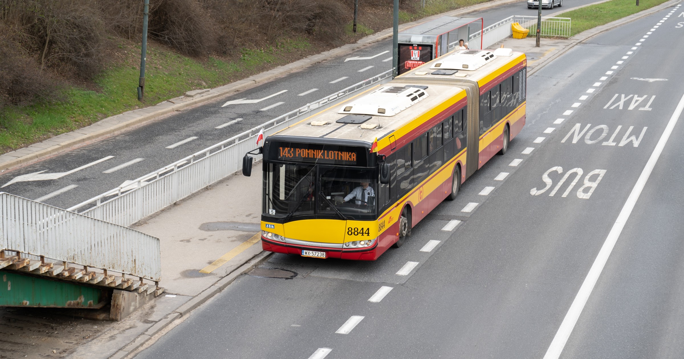 Plac na Rozdrożu - przystanek autobusowy Zdjęcie ilustracyjne