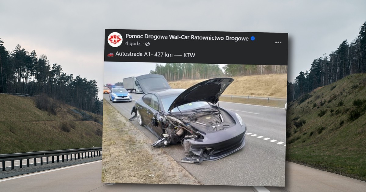 Wypadek na autostradzie A1