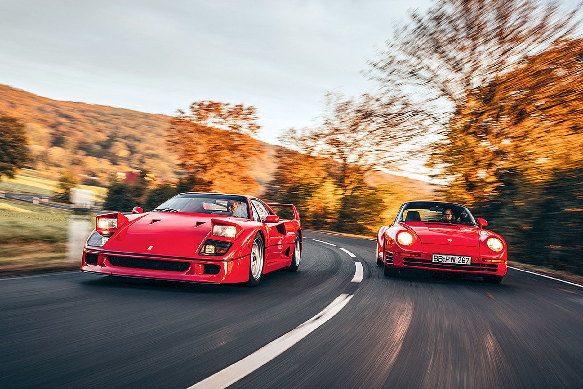 Porsche 959 S kontra Ferrari F40