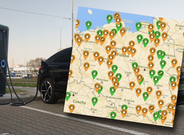 Elektrykiem przez Polskę na wakacje — stacje ładowania na popularnych trasach [MAPA]
