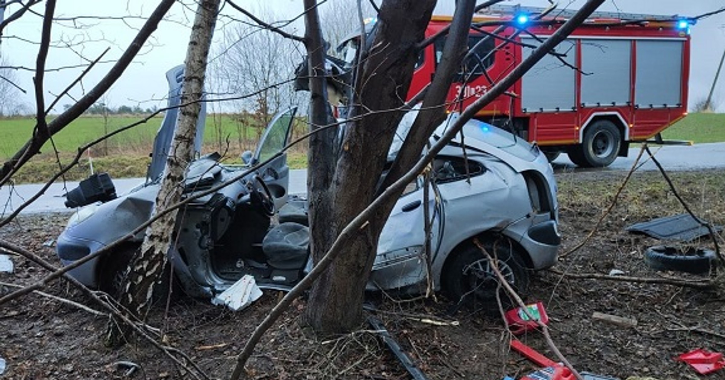 Tragiczny wypadek na drodze wojewódzkiej numer 843