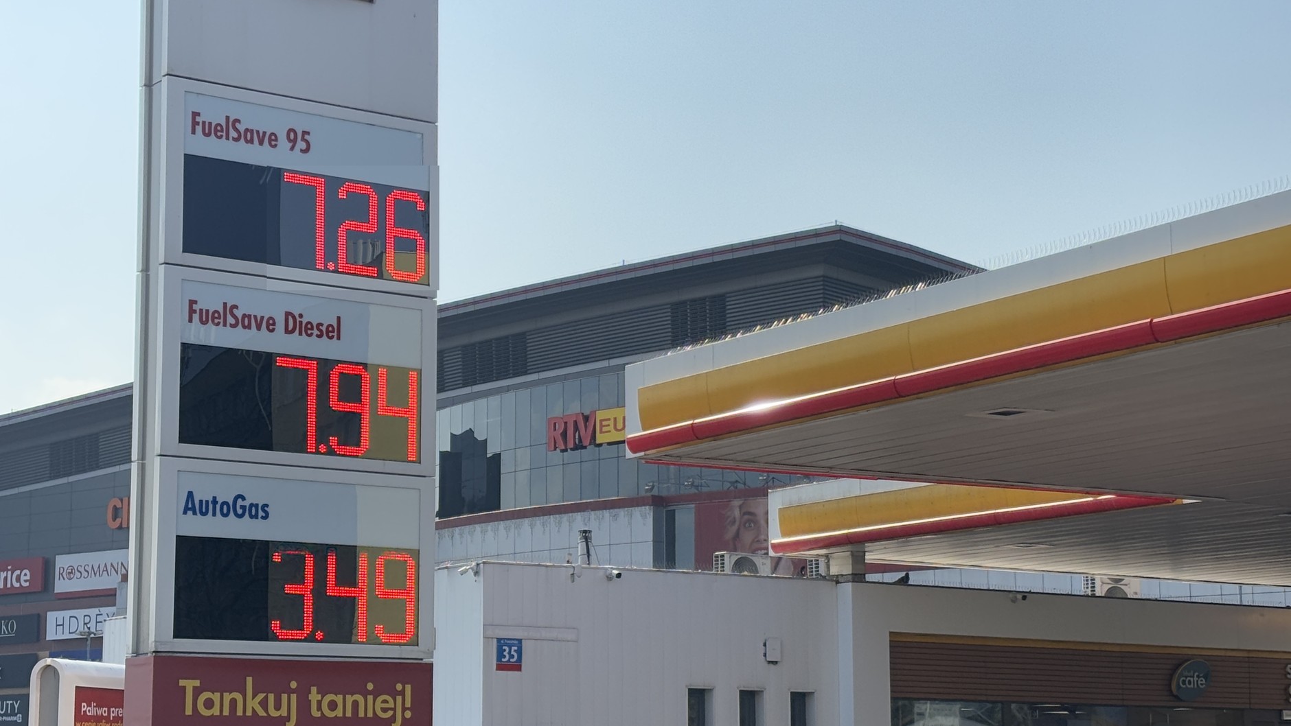 Ceny paliw w Warszawie - 19 marca