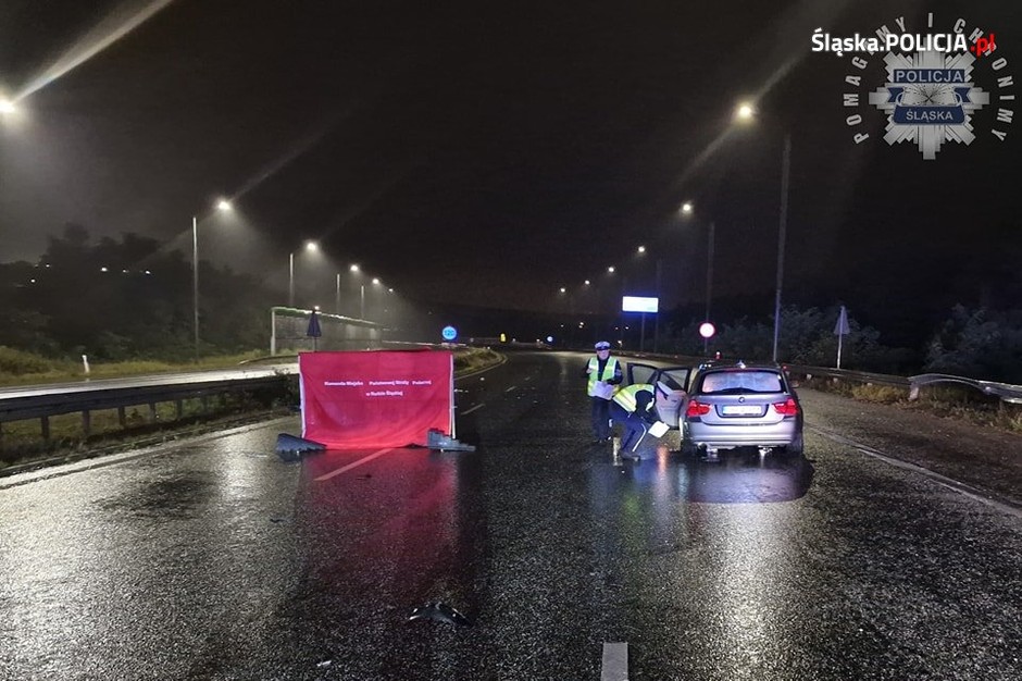 Wypadek na autostradzie A4 w Rudzie Śląskiej