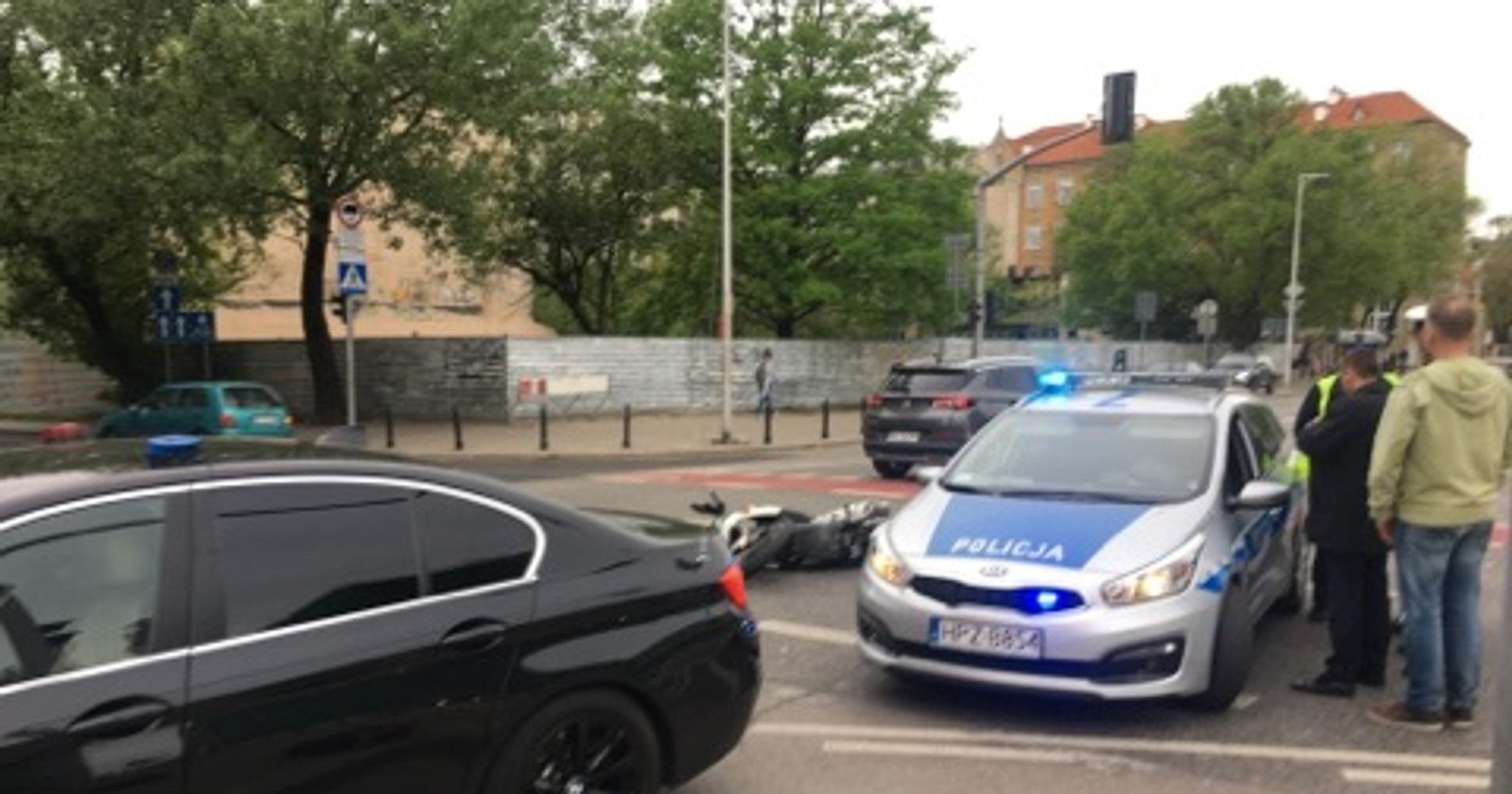 Kolizja z autem SOP