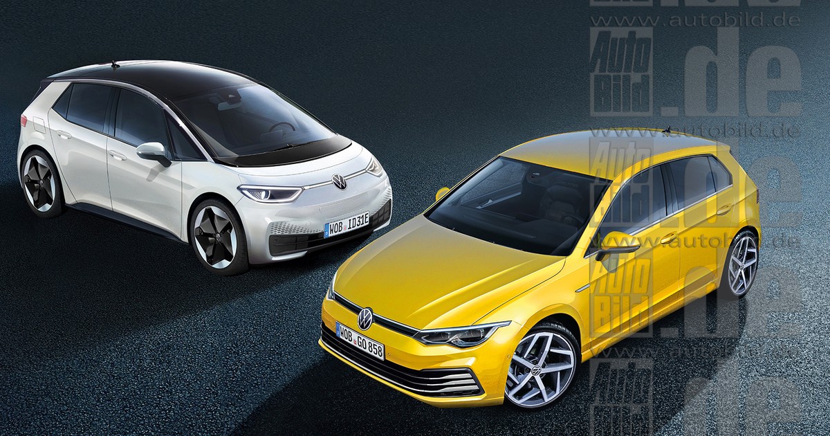 Volkswagen ID.3 ma się stać Golfem ery elektromobilności, a Golf VIII z cyfrowym kokpitem odpowie na potrzeby nowego pokolenia. Nowy kompaktowy duet Volkswagena stanie w salonach sprzedaży w 2020 r.