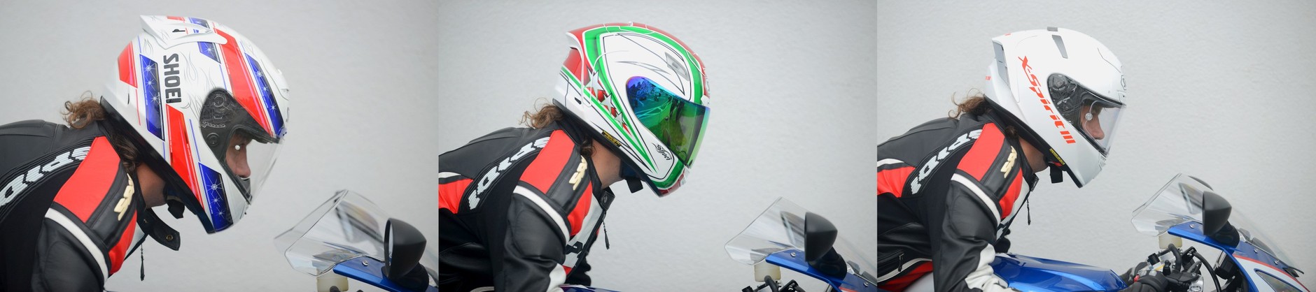 Trzy generacje Shoei X-Spirit