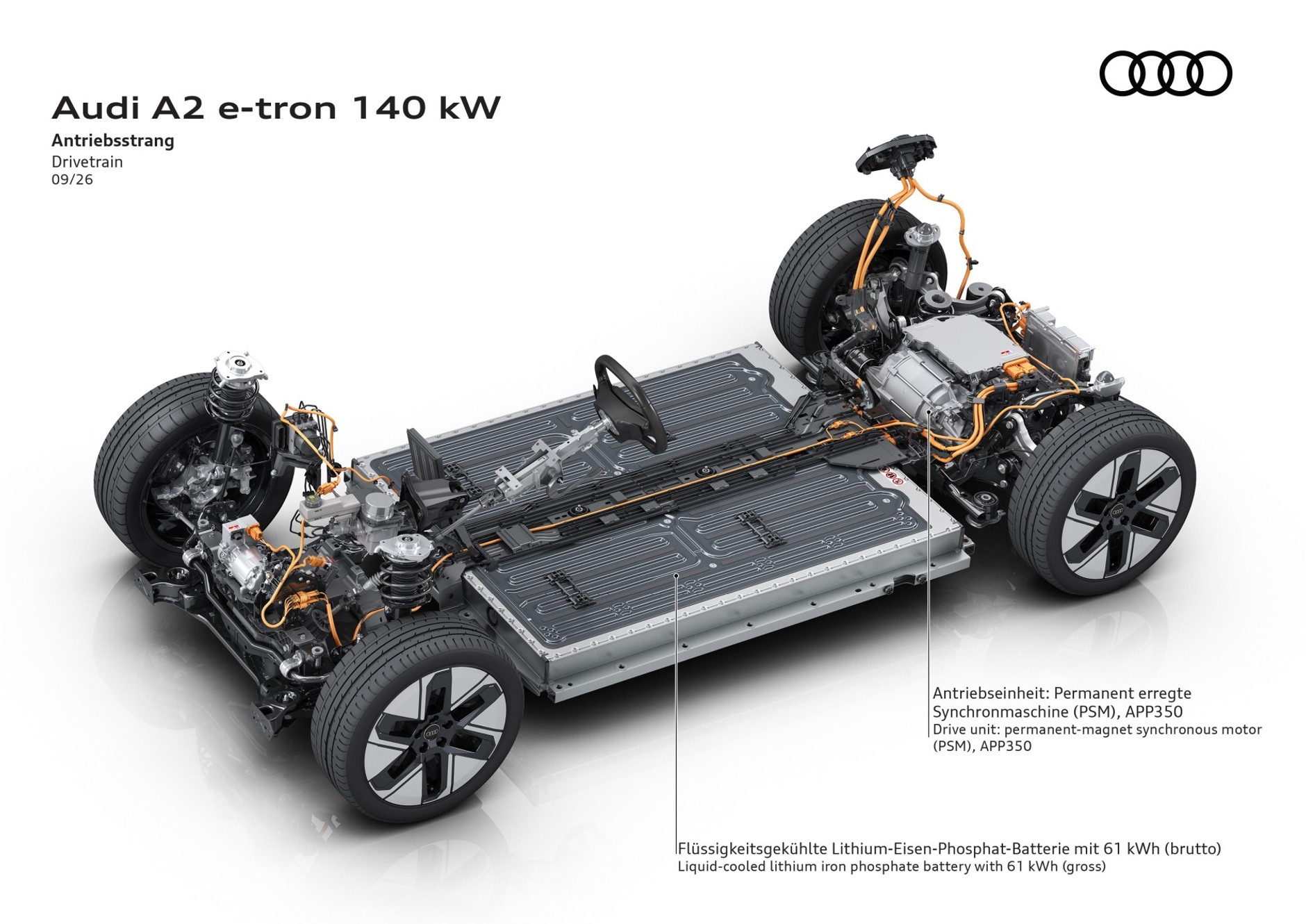 Układ elektryczny najoszczędniejszej wersji Audi A2 e-tron
