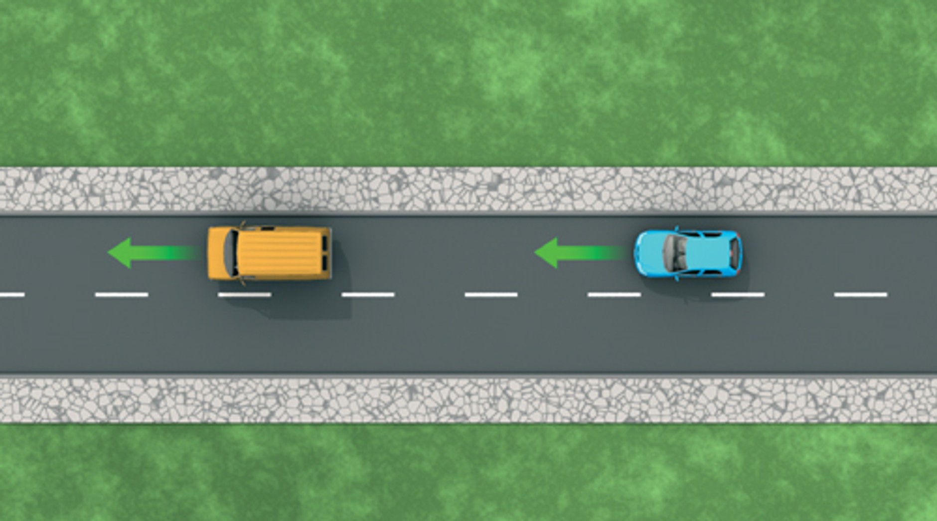 Skręcił "w ciemno"