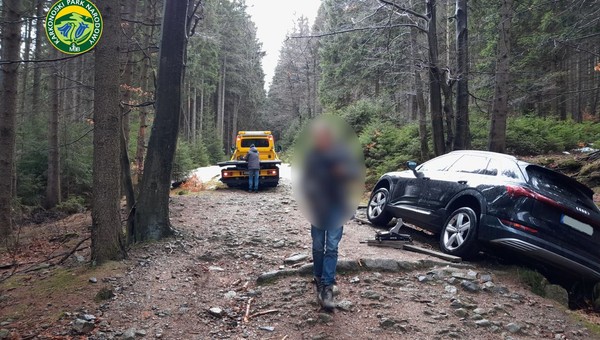 Niemiecki kierowca na długo zapamięta wizytę w Polsce. Za bardzo zaufał elektronice