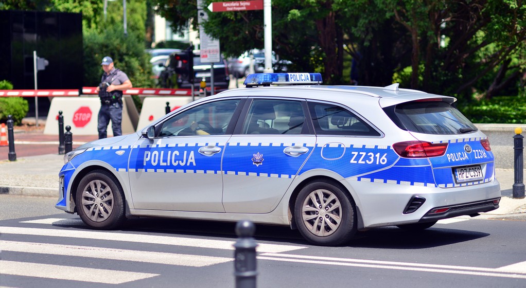 Radiowóz w Warszawie