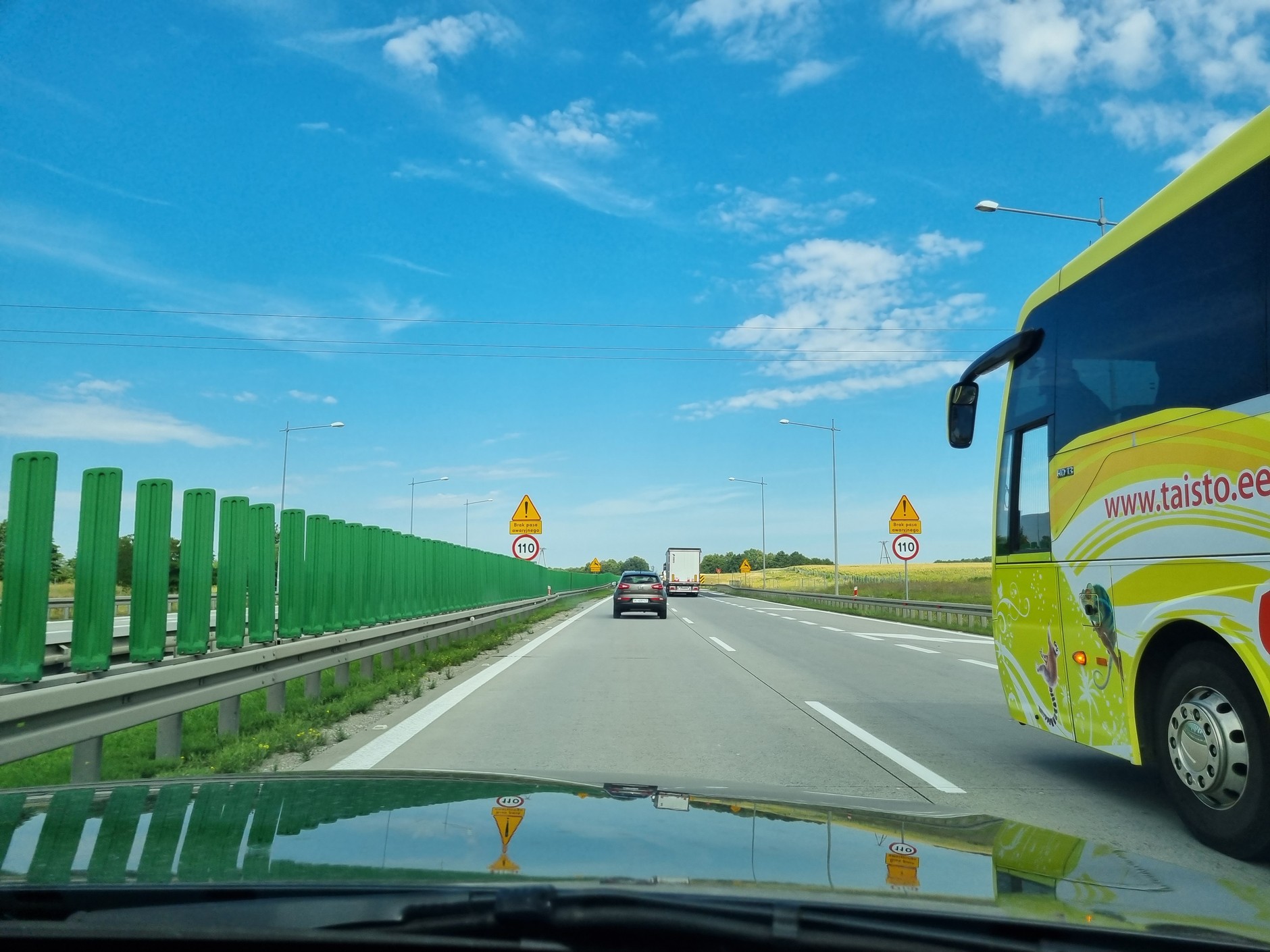 Autostrada A4 bez pasa awaryjnego