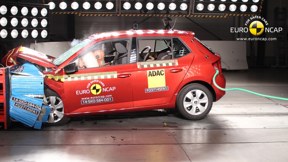 Skoda Fabia III w teście zderzeniowym EuroNCAP