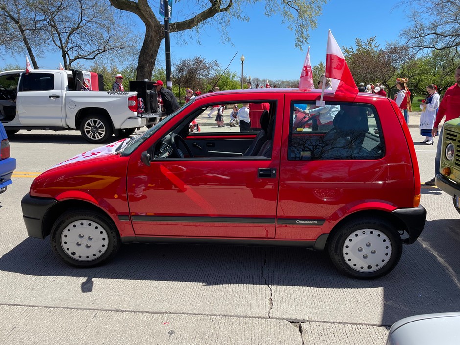Auta PRL w Chicago na paradzie