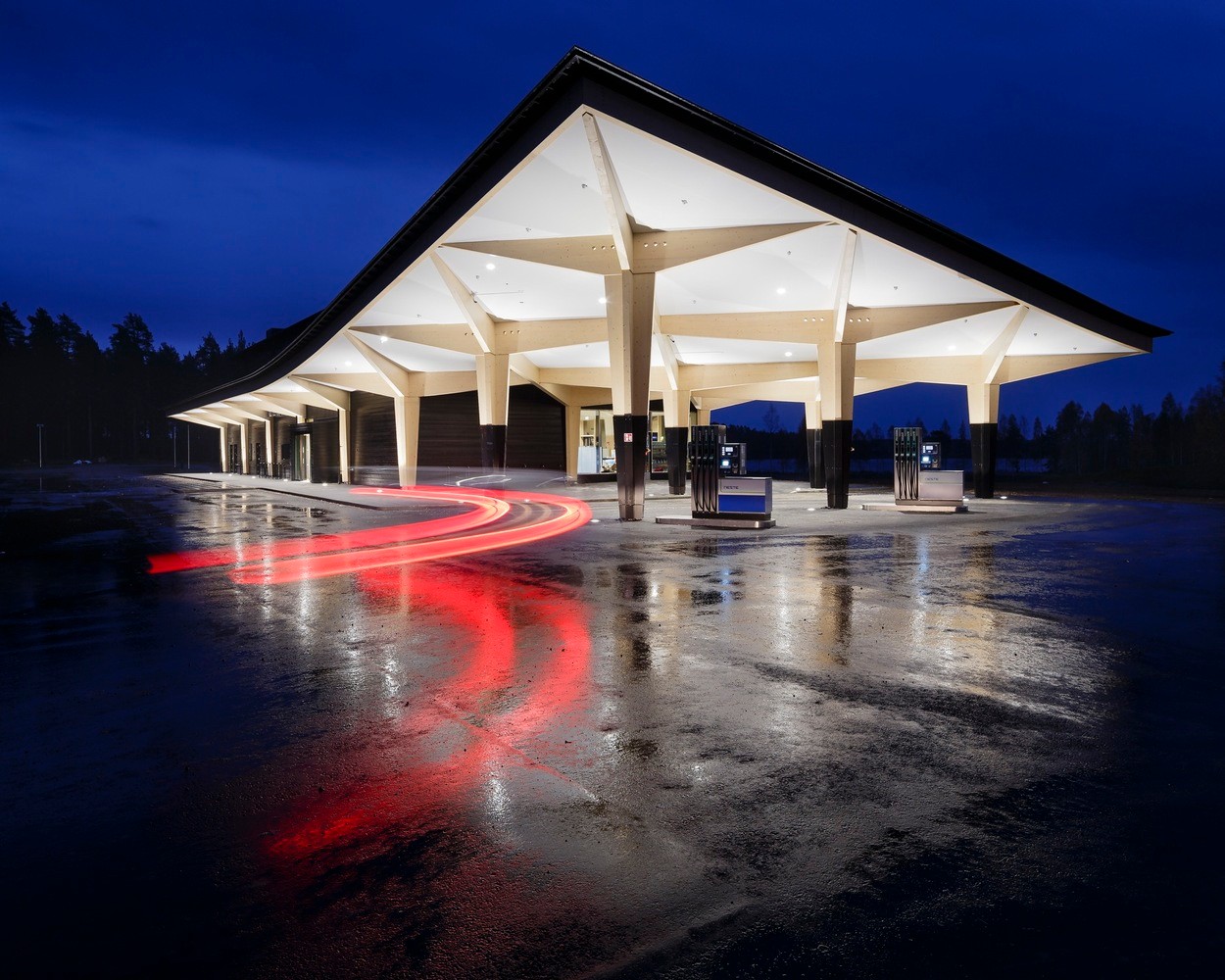 Rest Area Niemenharju w pobliżu Pihtipudas, Finlandia