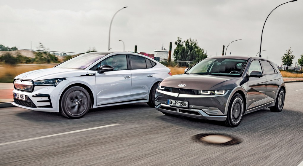 Hyundai Ioniq 5 i Skoda Enyaq Coupe 2022 - porównanie