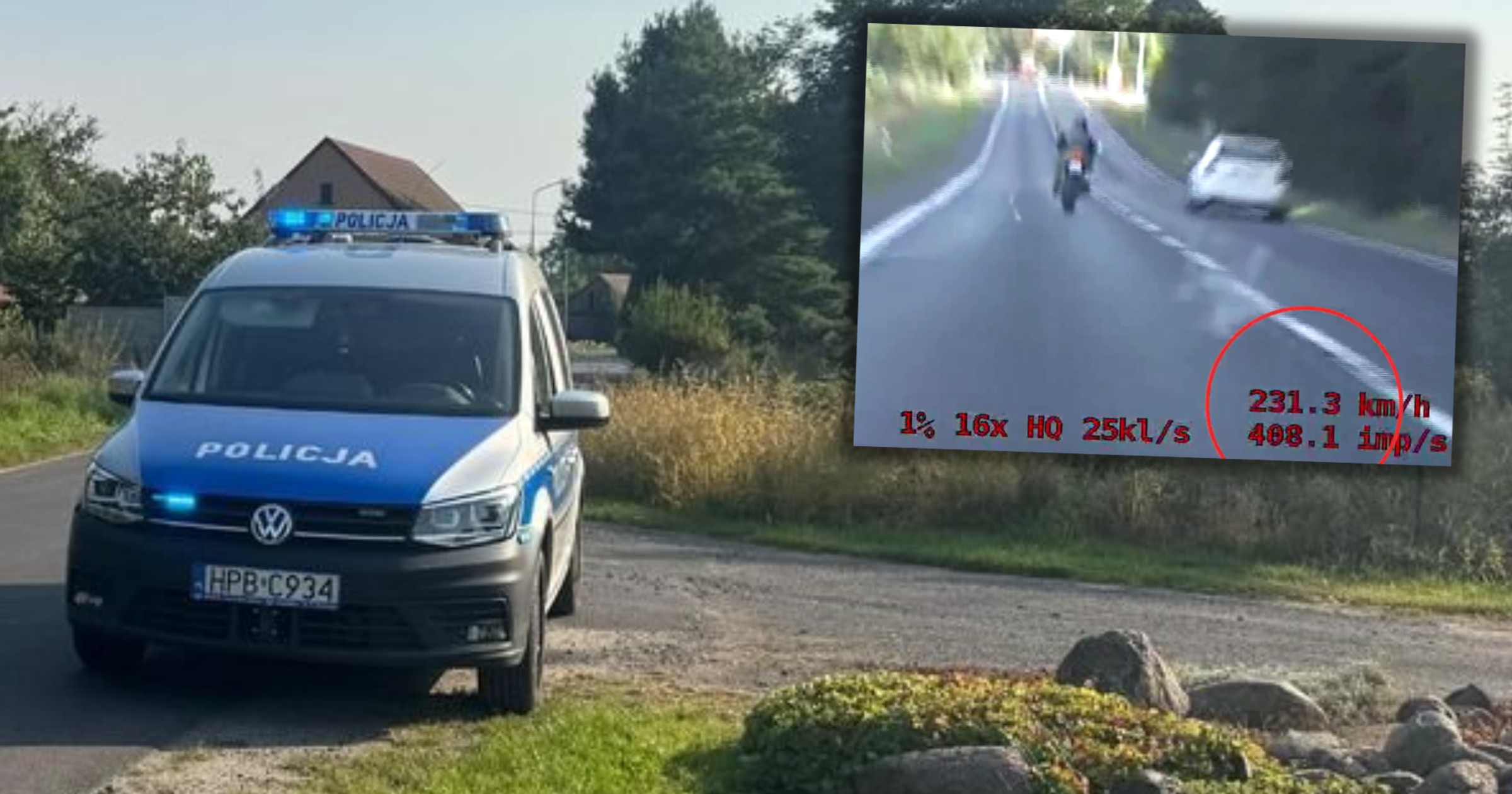31-latek na motocyklu uciekał przed policją po drogach Dolnego Śląska. Miał jasny powód