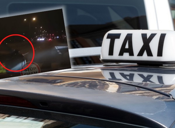 Taksówkarz wymusił pierwszeństwo? To nagranie podzieliło internautów