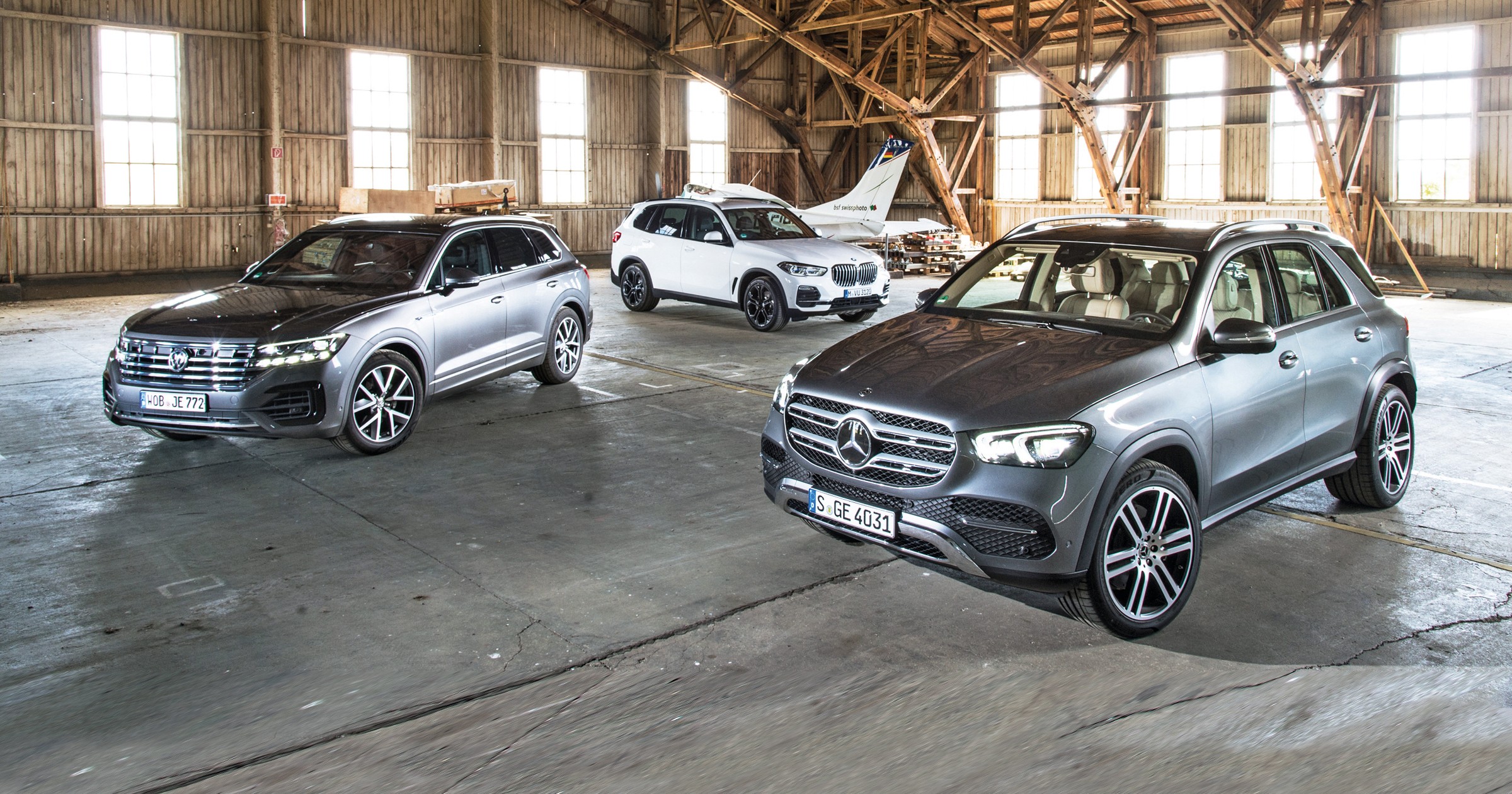 3 luksusowe SUV-y: BMW X5, Mercedes GLE i VW Touareg