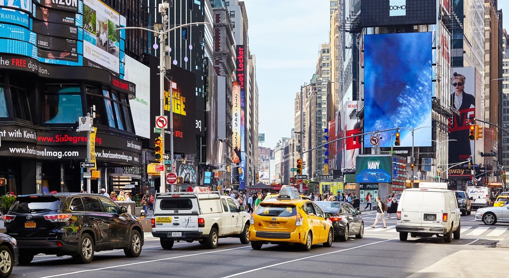 Korek na Broadwayu w Nowym Jorku