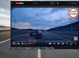 Niebezpieczne zachowanie kierowcy Volvo na belgijskich numerach. Przykład agresji drogowej [WIDEO]