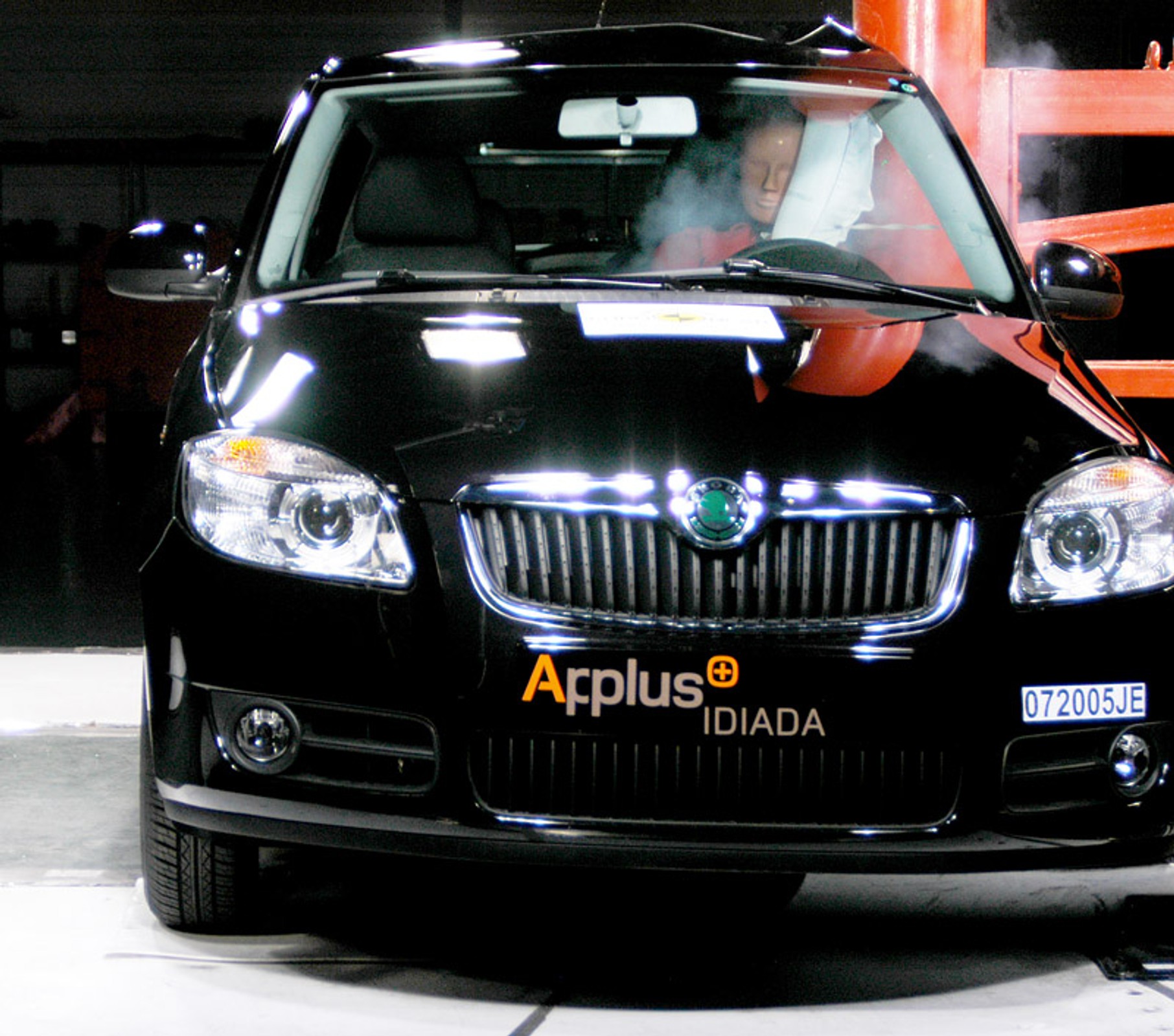 Škoda Fabia II - crashtest w wersji wideo