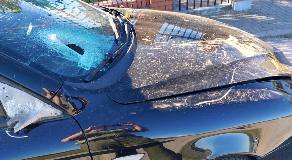 Alfa Romeo 147 ukraińskiego "kuriera", który wiózł dwóch Syryjczyków