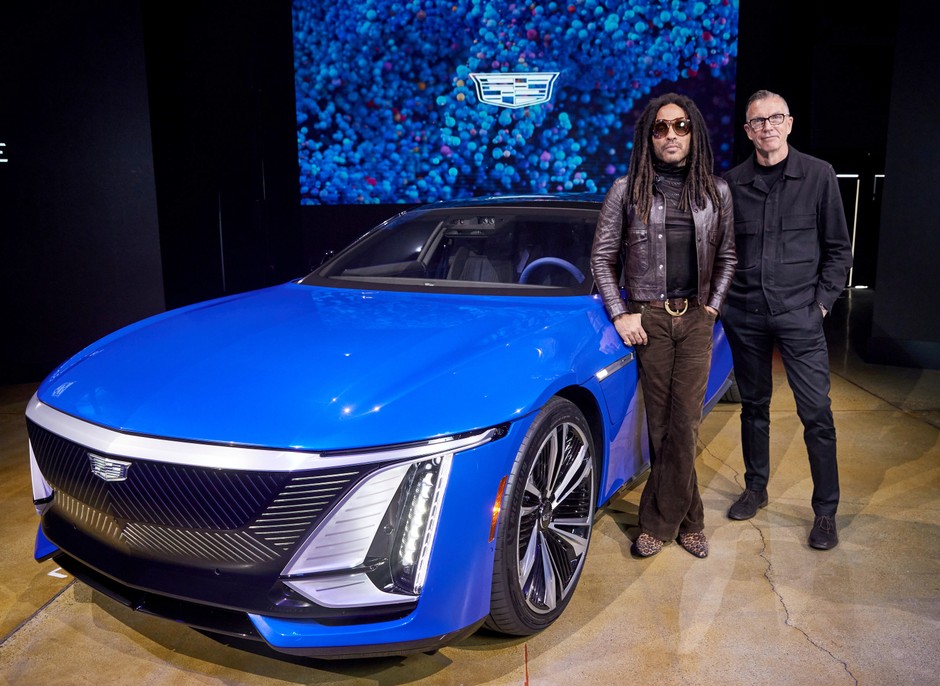 Lenny Kravitz na premierze Cadillaca Celestiq