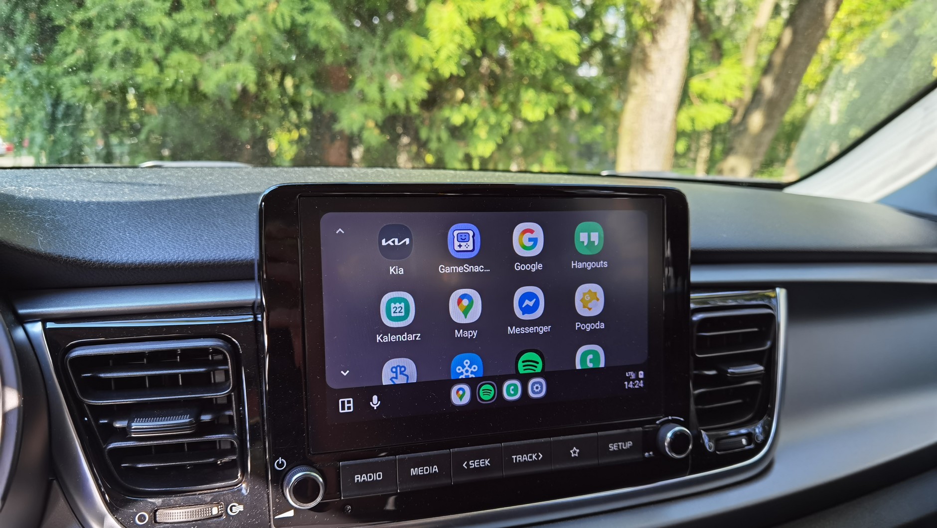 Ekran główny Android Auto