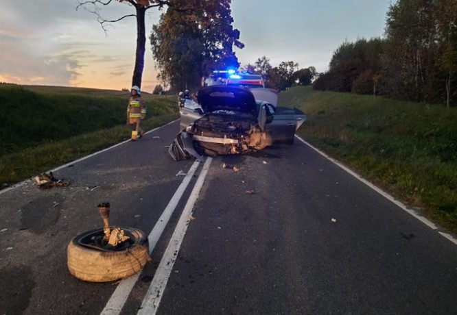 Wypadek pod Olsztynem z udziałem znanego adwokata