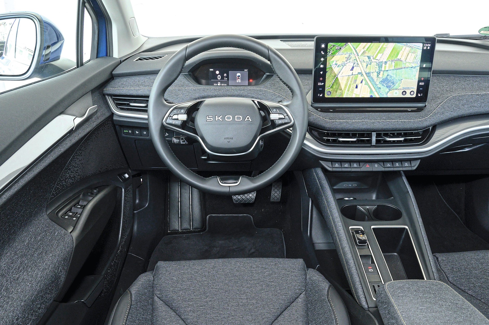 Skoda Elroq: kokpit w europejskim stylu. 